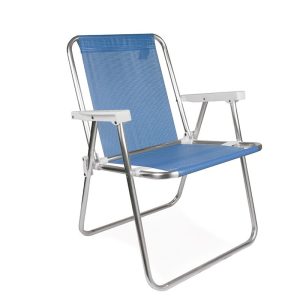 Silla Alta Aluminio Sannet Azul