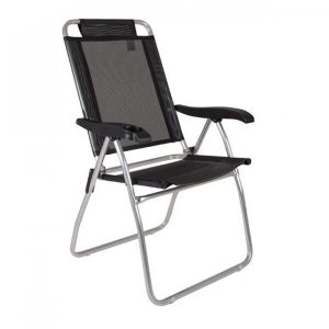Silla Reclinable 4 Posiciones Aluminio Boreal Negro Mor