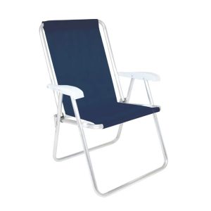 Silla Alta Conforto Sannet Aluminio Azul Marino