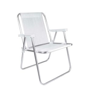 Silla Alta Aluminio Sannet Blanco