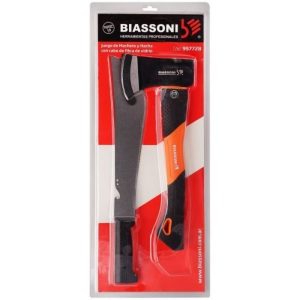 Alternative view of SET DE MACHETE PESCADOR Y HACHA CAMPING CABO MADERA