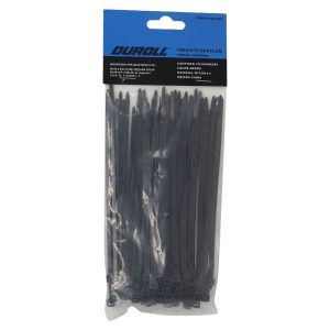 PRECINTOS DE NYLON NEGRO X 100 UNIDADES