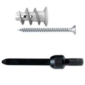 TACO PARA DURLOCK AUTOPERFORANTE GK x 100 Unid CON TORNILLOS TMF + HERRAMIENTA GKW