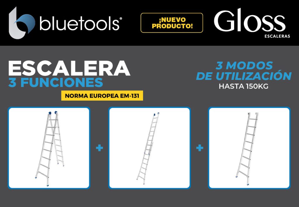 Escalera 3 funciones gloss